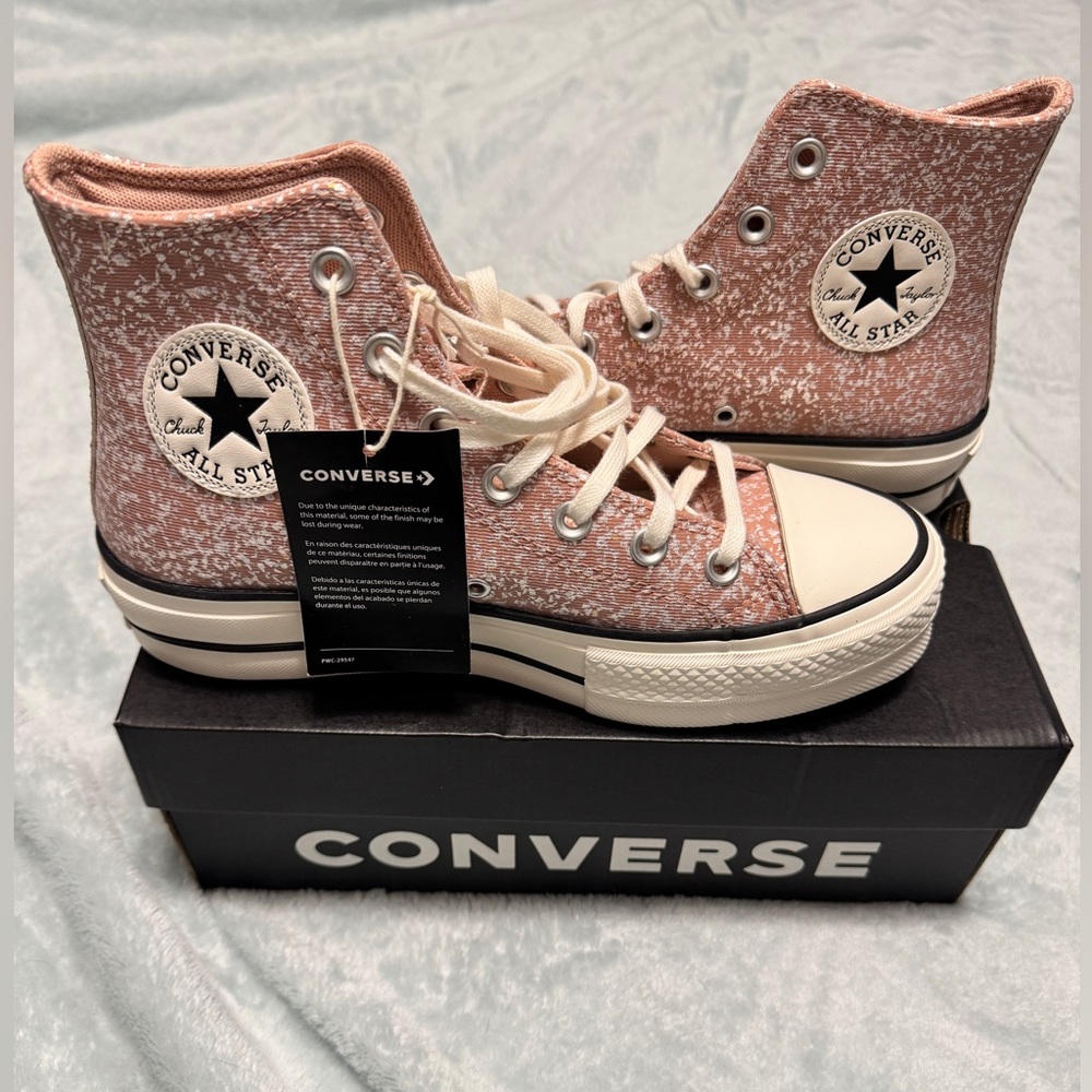 Converse Women's Chuck Taylor All-Star Platform Lift High Top Shoes -Pink